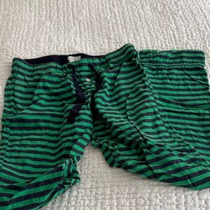 Green and Navy J.Crew flannel pajama pant